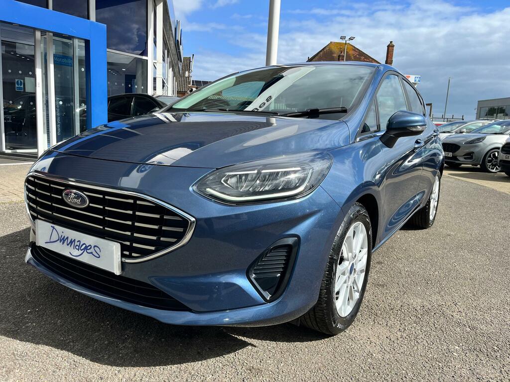 Ford Fiesta 1.0T Ecoboost Titanium Hatchback GV72FYD Blue #3