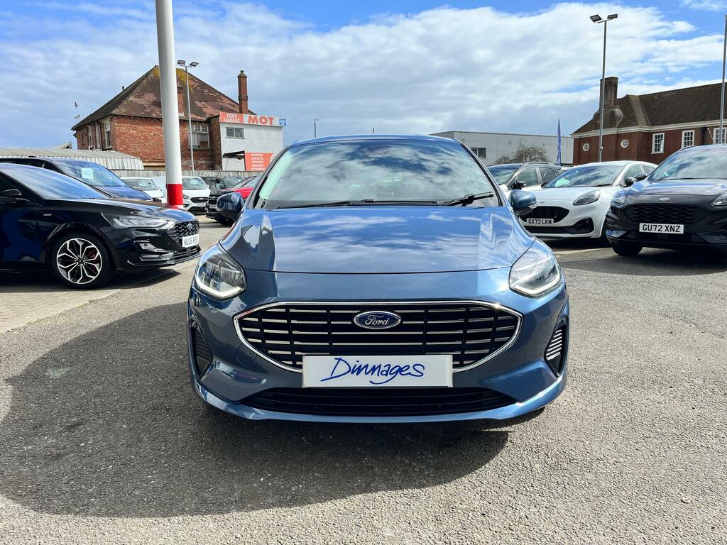 Ford Fiesta 1.0T Ecoboost Titanium Hatchback GV72FYD Blue #2