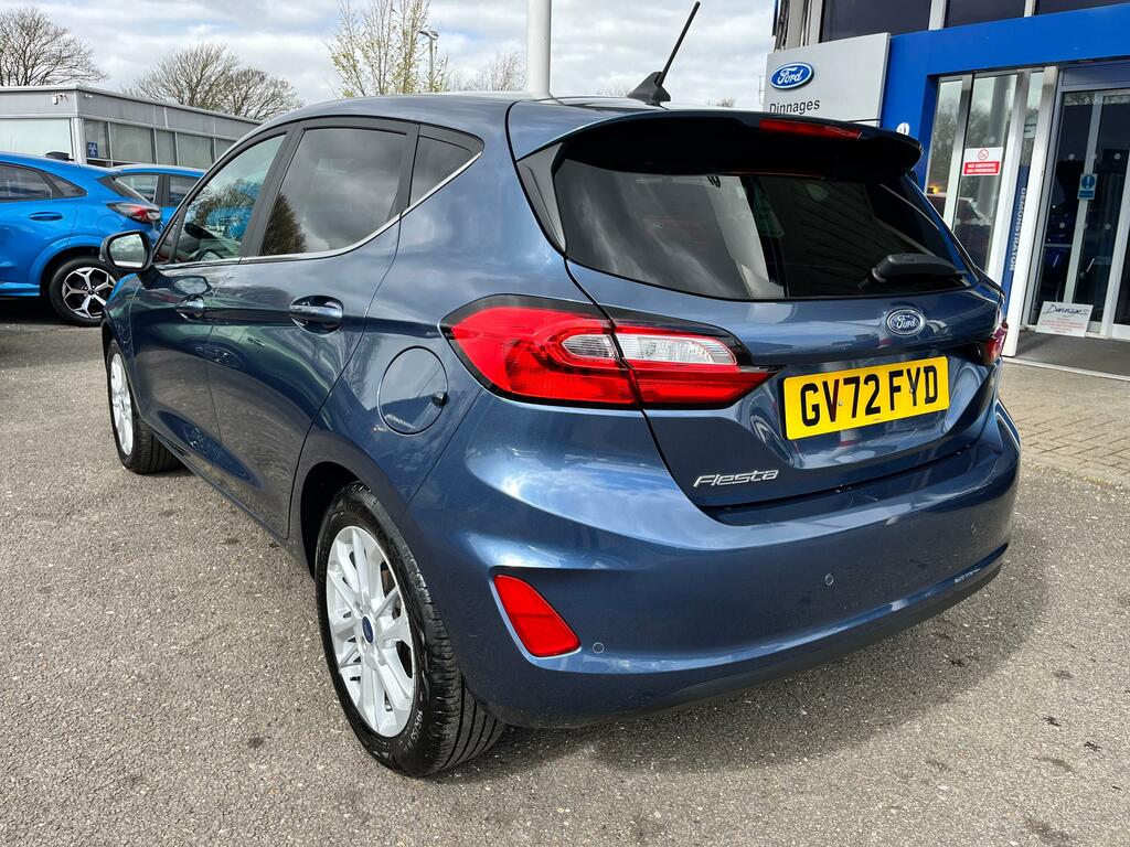 Ford Fiesta 1.0T Ecoboost Titanium Hatchback GV72FYD Blue #6