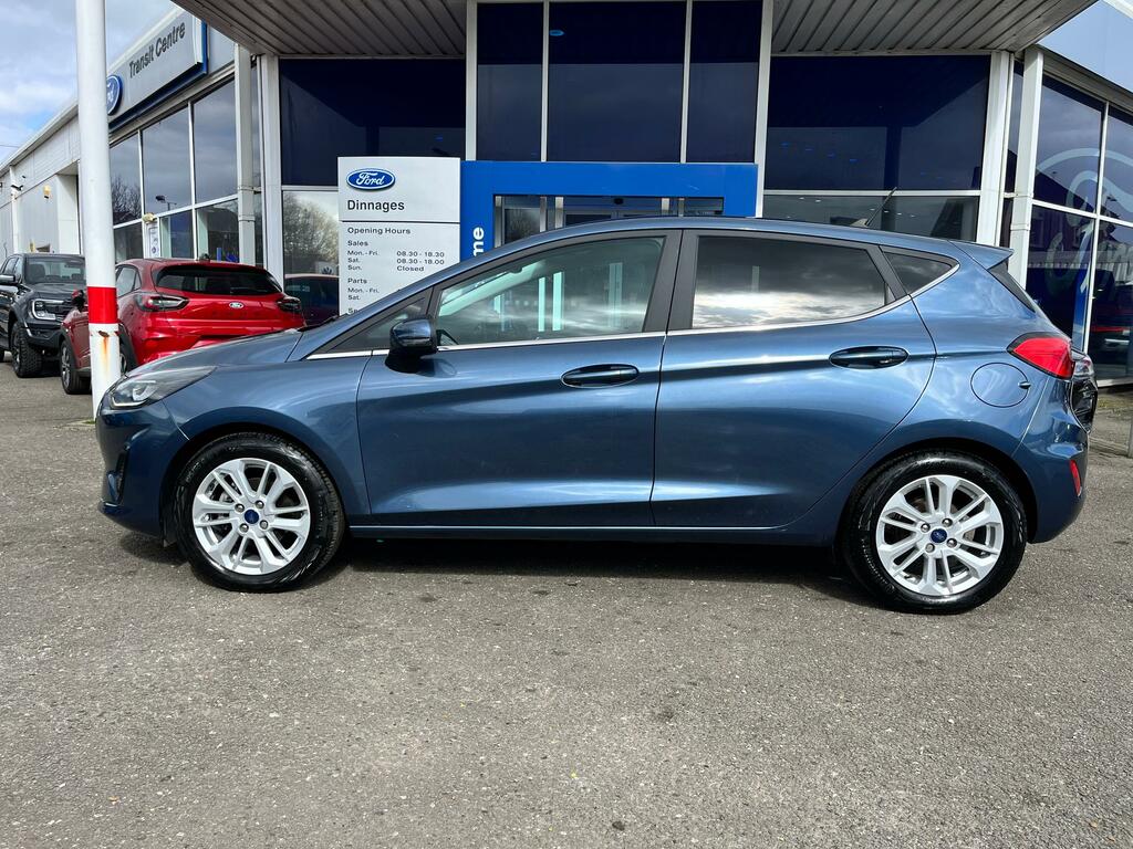 Ford Fiesta 1.0T Ecoboost Titanium Hatchback GV72FYD Blue #5