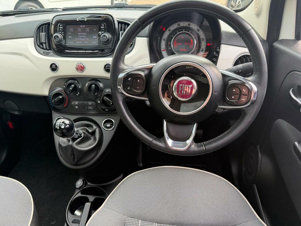 Fiat 500 Hatchback 1.2 Lounge Euro 6 Ss 201818 BW18HYK White #2