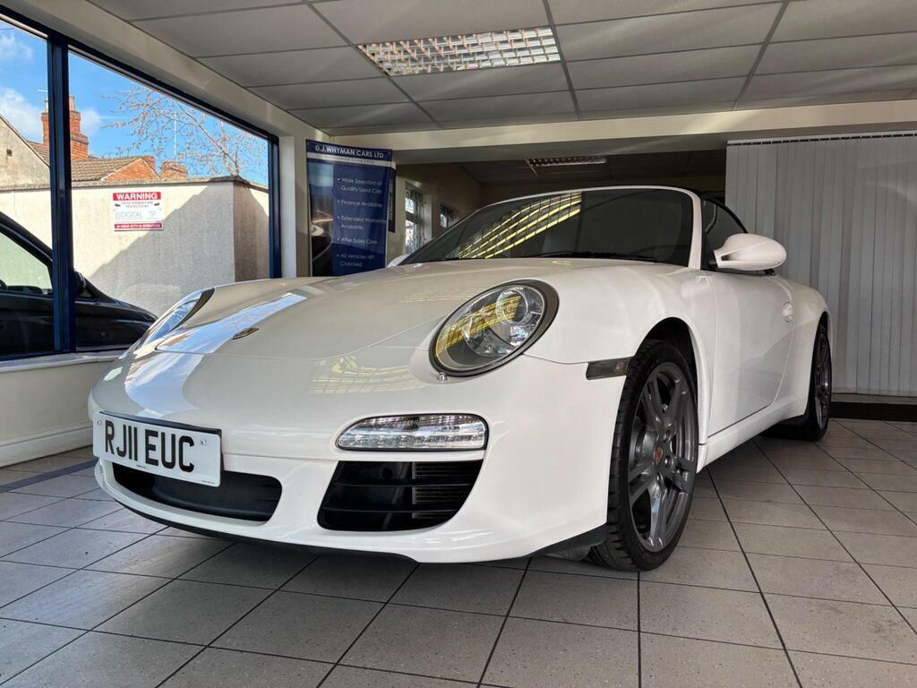 Porsche 911 3.6 997 Carrera Cabriolet Pdk White #3