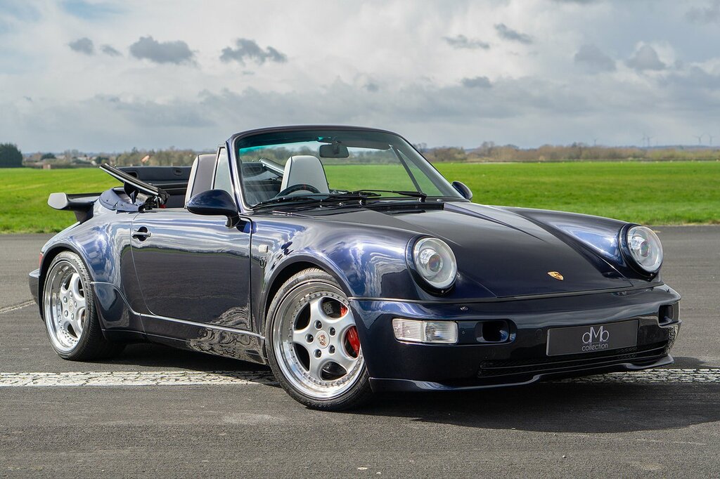 Porsche 911 Everrati 964 Carrera 4 Cabriolet Blue #5