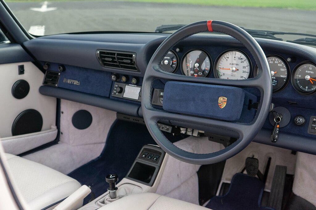 Porsche 911 Everrati 964 Carrera 4 Cabriolet Blue #4
