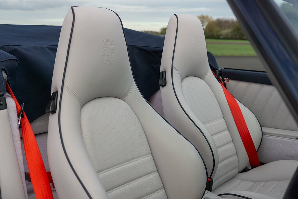 Porsche 911 Everrati 964 Carrera 4 Cabriolet Blue #3