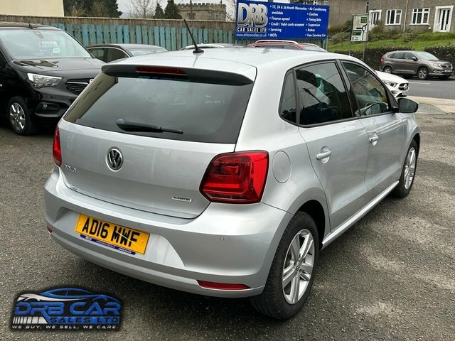 Volkswagen Polo 1.0 Bluemotion Tech Match Hatchback Man AD16MWF Silver #6