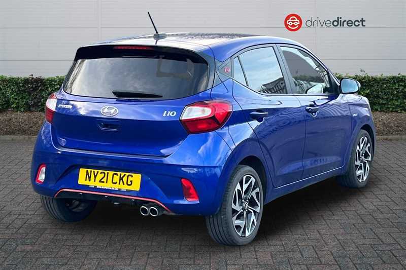 Hyundai I10 1.0 T-gdi N Line Hatchback Euro NY21CKG Blue #3
