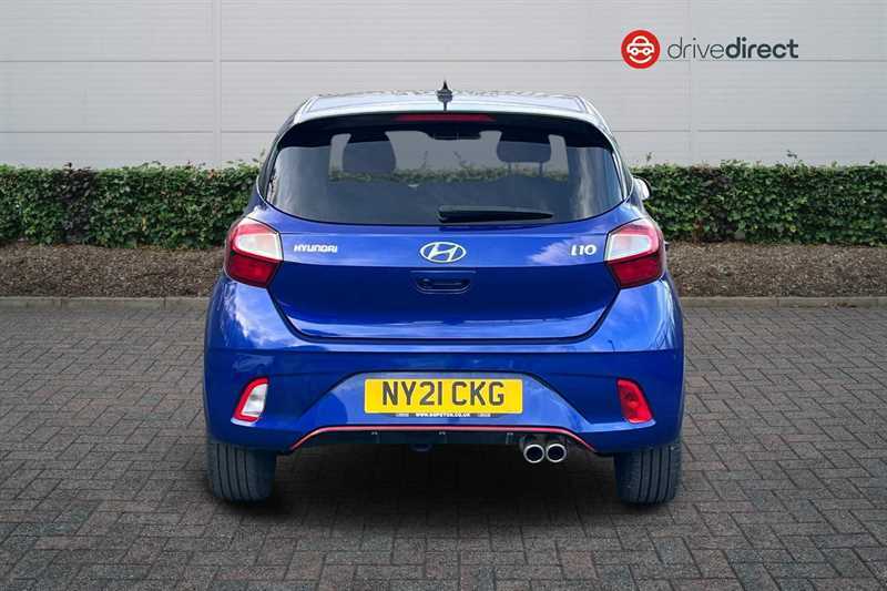 Hyundai I10 1.0 T-gdi N Line Hatchback Euro NY21CKG Blue #4