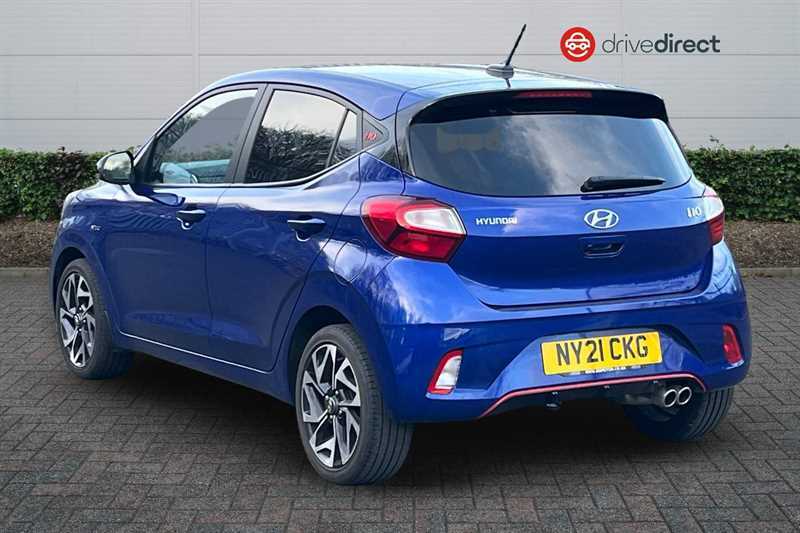 Hyundai I10 1.0 T-gdi N Line Hatchback Euro NY21CKG Blue #5