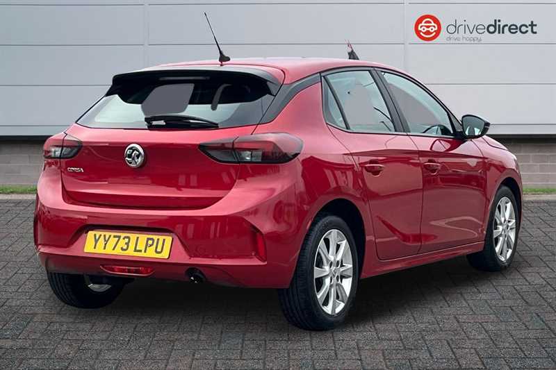 Vauxhall Corsa 1.2 Turbo Design Hatchback Euro YY73LPU Red #3