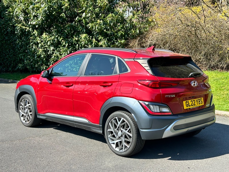 Hyundai Kona 1.6 H-gdi Premium Suv Hybrid Dct Euro 6 GL22YBS Red #2