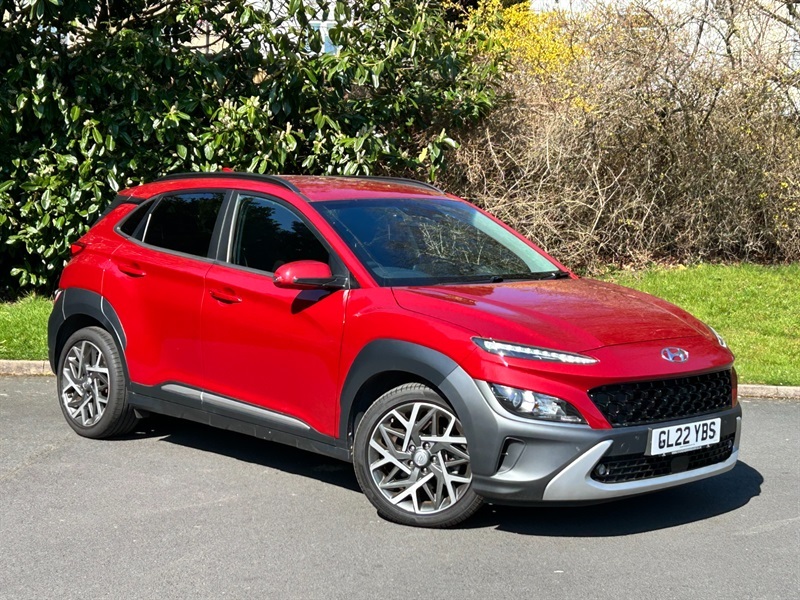 Hyundai Kona 1.6 H-gdi Premium Suv Hybrid Dct Euro 6 GL22YBS Red