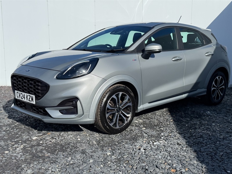 Ford Puma 1.0T Ecoboost Mhev St-line Suv Hybrid M CV24KZM Silver #3