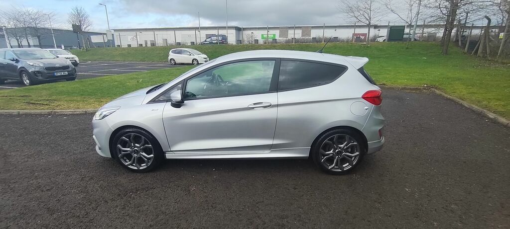 Ford Fiesta 1.0T Ecoboost St-line Hatchback BN18DHG Silver #2