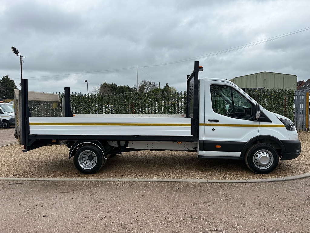 Ford Transit Custom 2.0 350 Ecoblue Leader L4 Xlwb Dropside Tail Lift HK72XBN White #5