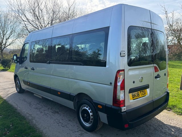 Vauxhall Movano Minibus BK18TZU Silver #4