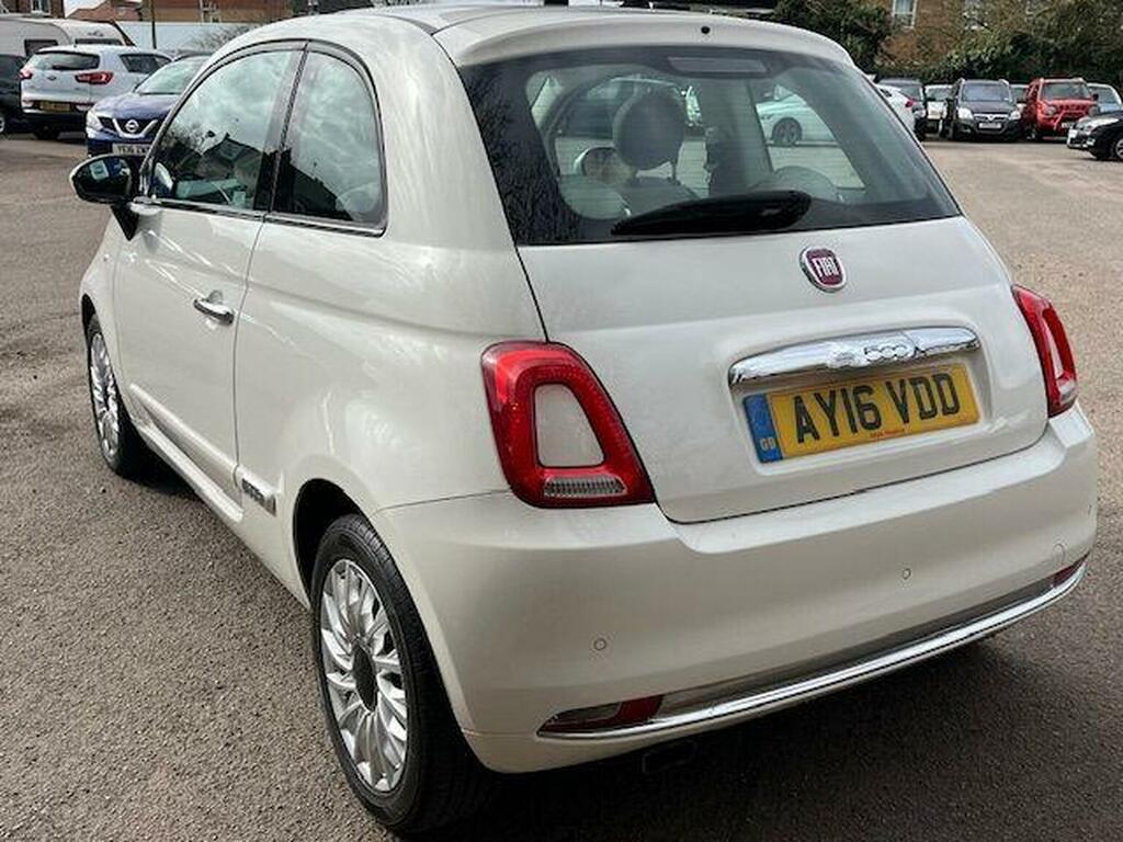 Fiat 500 Hatchback 1.2 Lounge Euro 6 Ss 201616 AY16VDD White #3