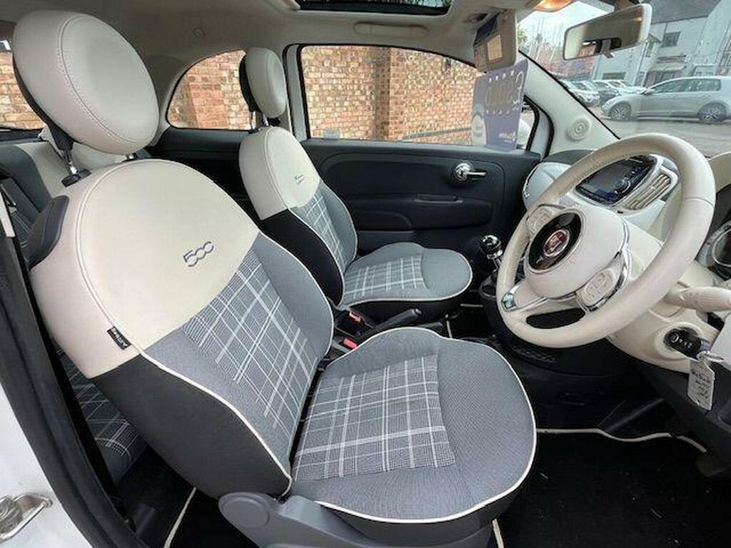 Fiat 500 Hatchback 1.2 Lounge Euro 6 Ss 201616 AY16VDD White #6