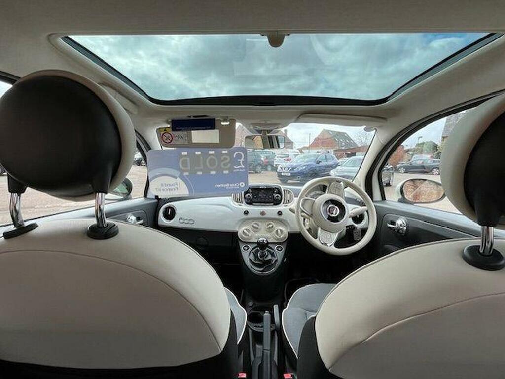 Fiat 500 Hatchback 1.2 Lounge Euro 6 Ss 201616 AY16VDD White #2