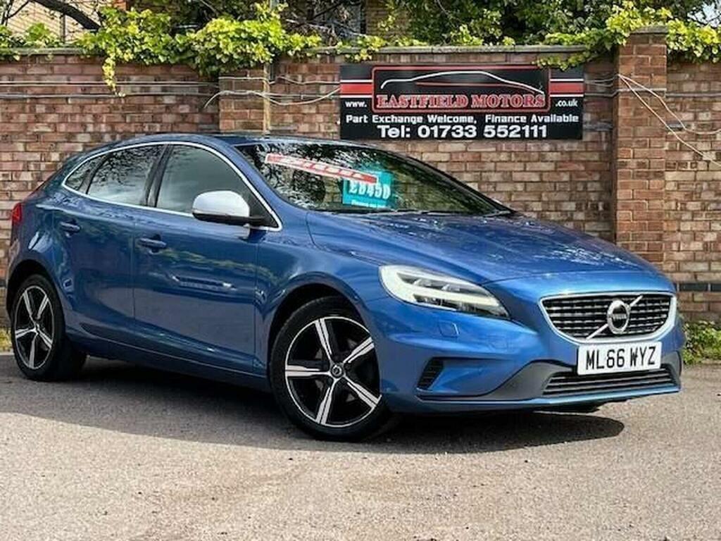 Volvo V40 Hatchback 2.0 D2 R-design Euro 6 Ss 20166 ML66WYZ Blue