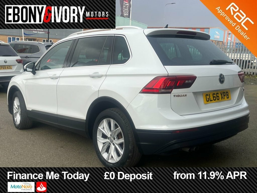 Volkswagen Tiguan 2L Se Navigation GL66XPB White #3