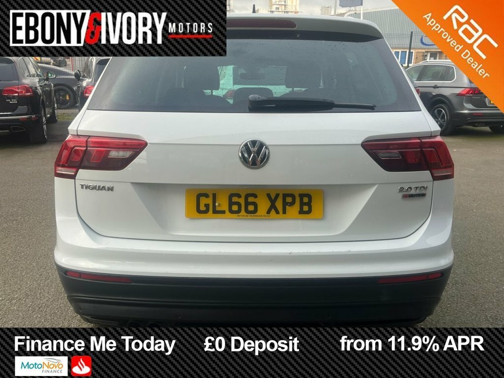 Volkswagen Tiguan 2L Se Navigation GL66XPB White #4