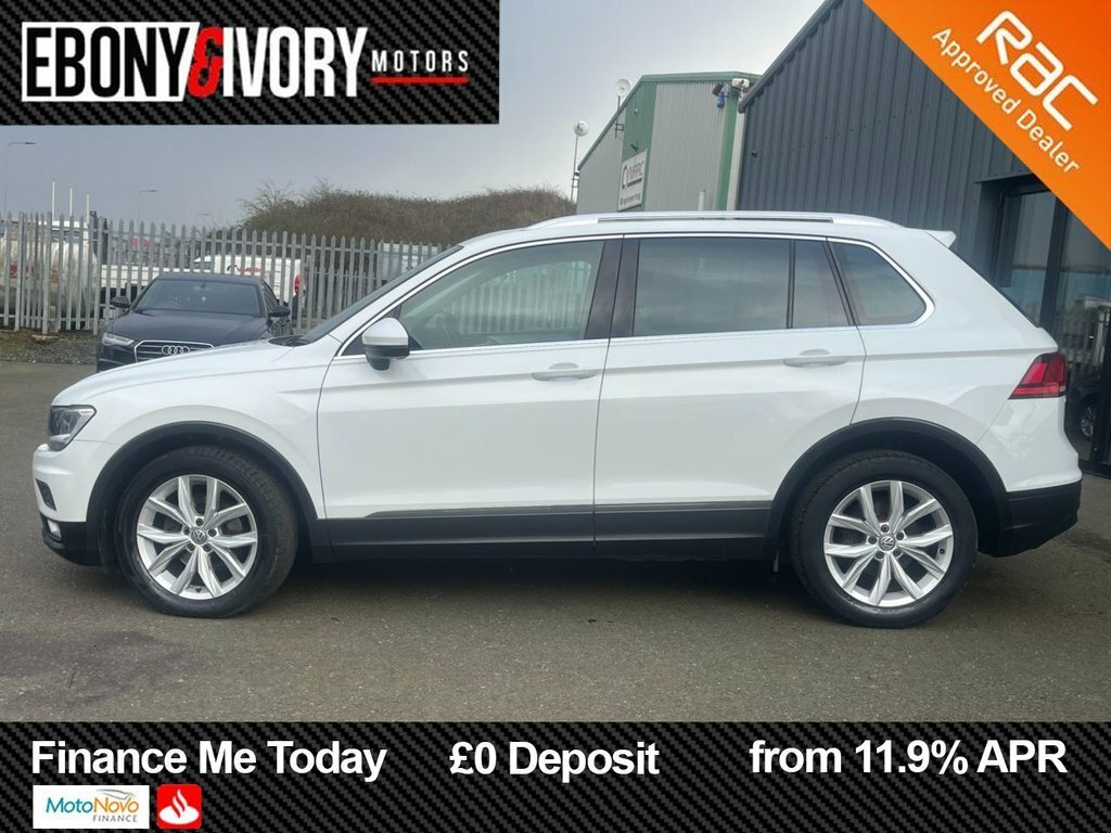 Volkswagen Tiguan 2L Se Navigation GL66XPB White #2