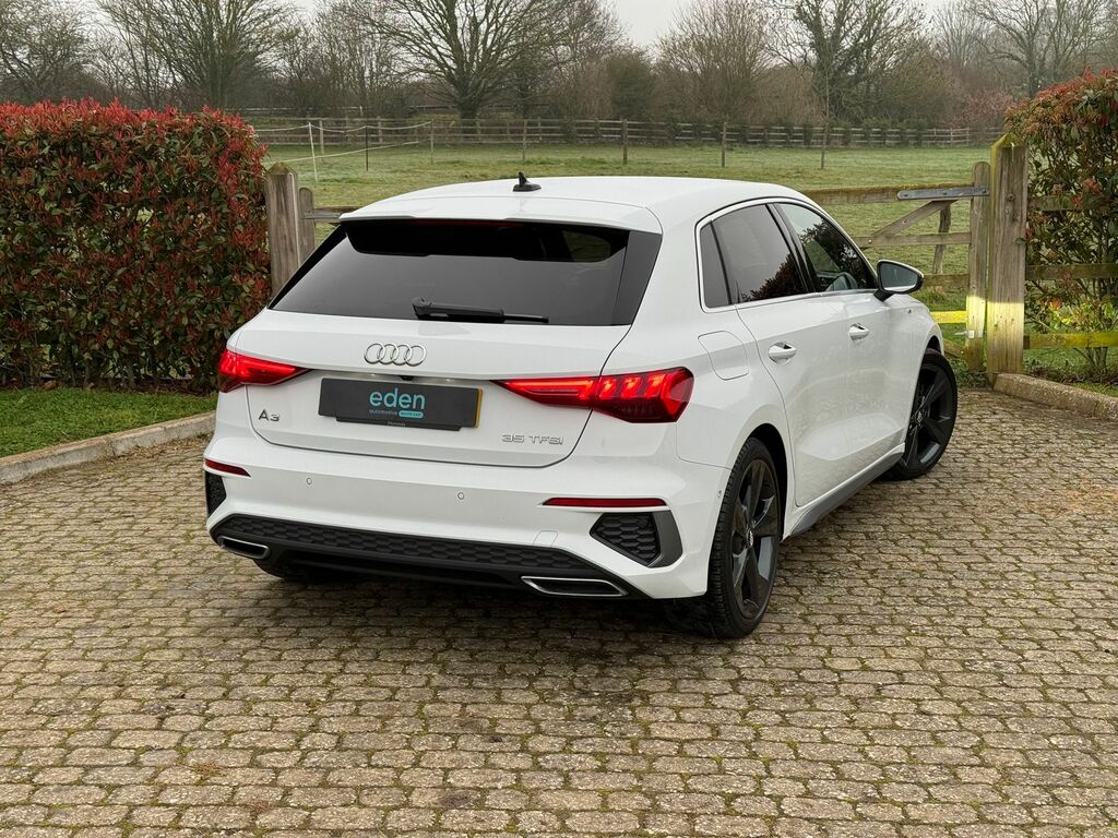 Audi A3 1.5 Tfsi 35 S Line Sportback S Tronic E RO70YCS White #5