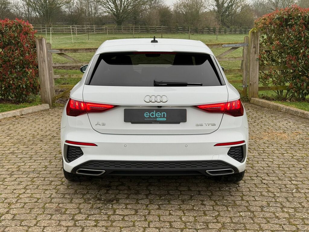 Audi A3 1.5 Tfsi 35 S Line Sportback S Tronic E RO70YCS White #4