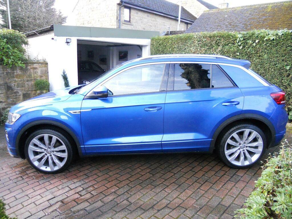 Volkswagen T-Roc 1.6 Tdi R-line Suv YJ19TWL Blue #2