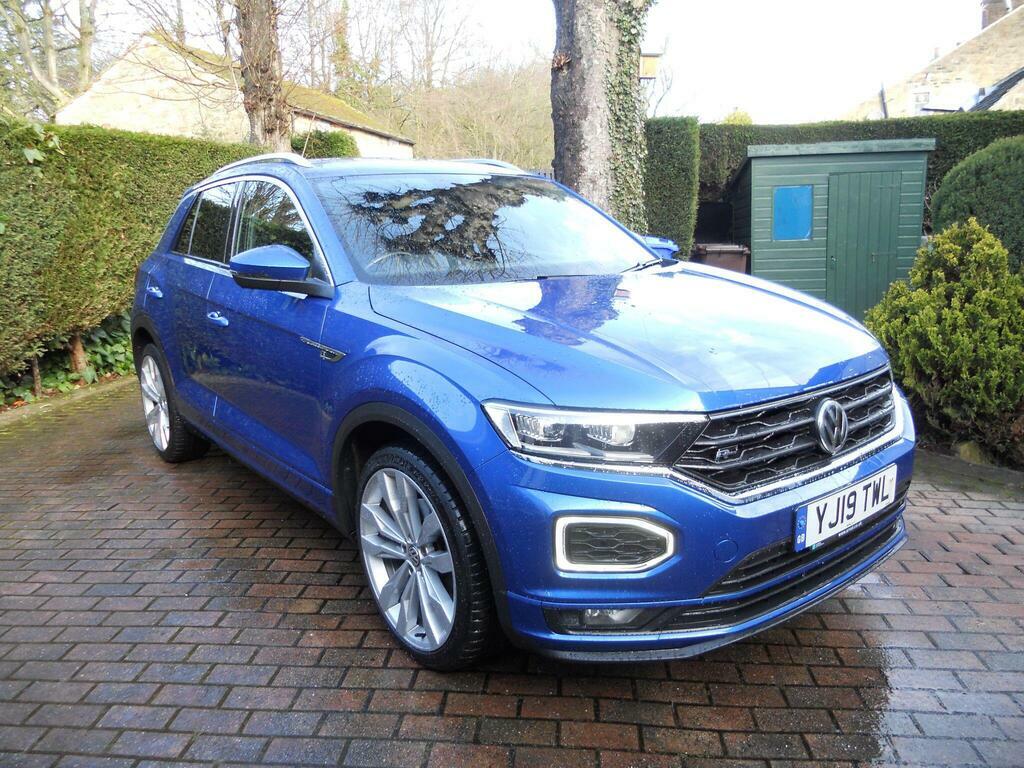 Volkswagen T-Roc 1.6 Tdi R-line Suv YJ19TWL Blue #3