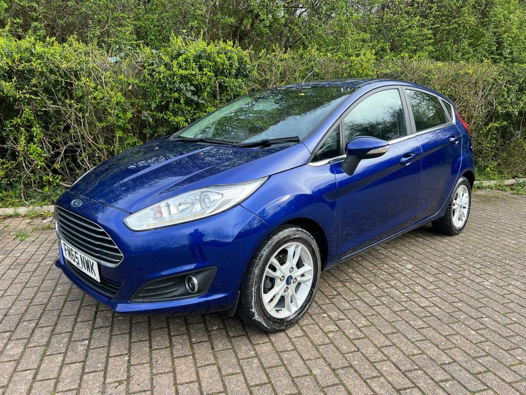 Ford Fiesta 1.0T Ecoboost Zetec Euro 6 Ss FM65NWK Blue #4