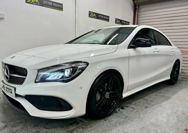 Mercedes-Benz CLA Class 2018 1.6 Cla180 Amg Line Coupe E VK18ZTO White #3