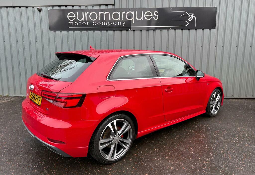 Audi A3 Hatchback 2.0 Tdi S Line Euro 6 Ss 201666 PJ66FYV Red #3