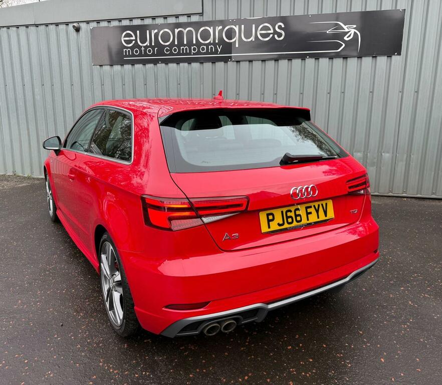 Audi A3 Hatchback 2.0 Tdi S Line Euro 6 Ss 201666 PJ66FYV Red #6