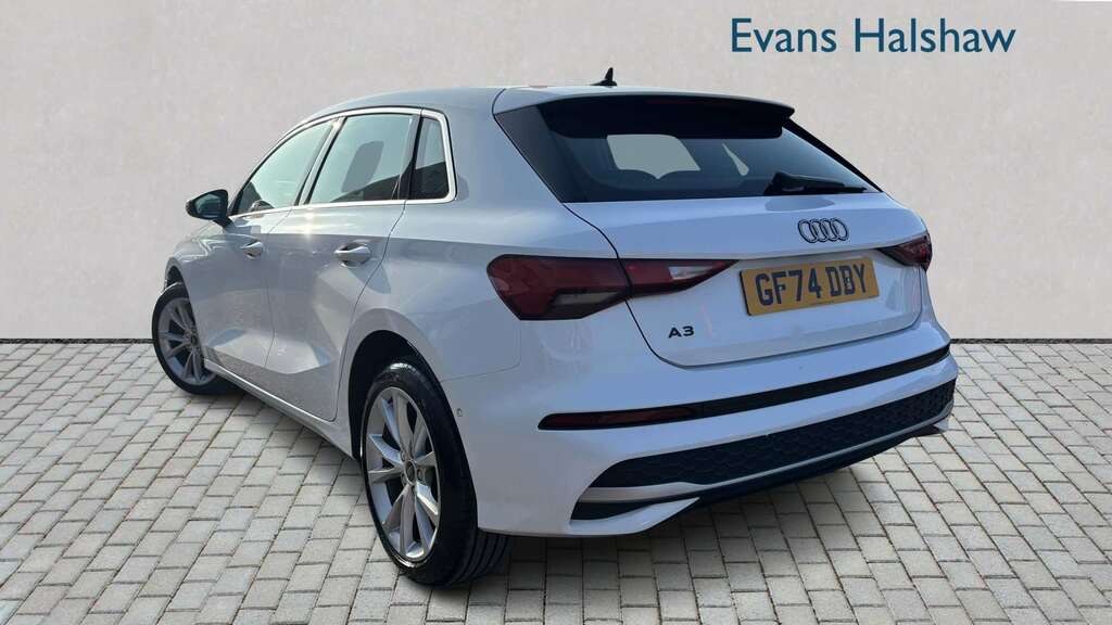 Audi A3 30 Tfsi Sport 2024 GF74DBY White #2
