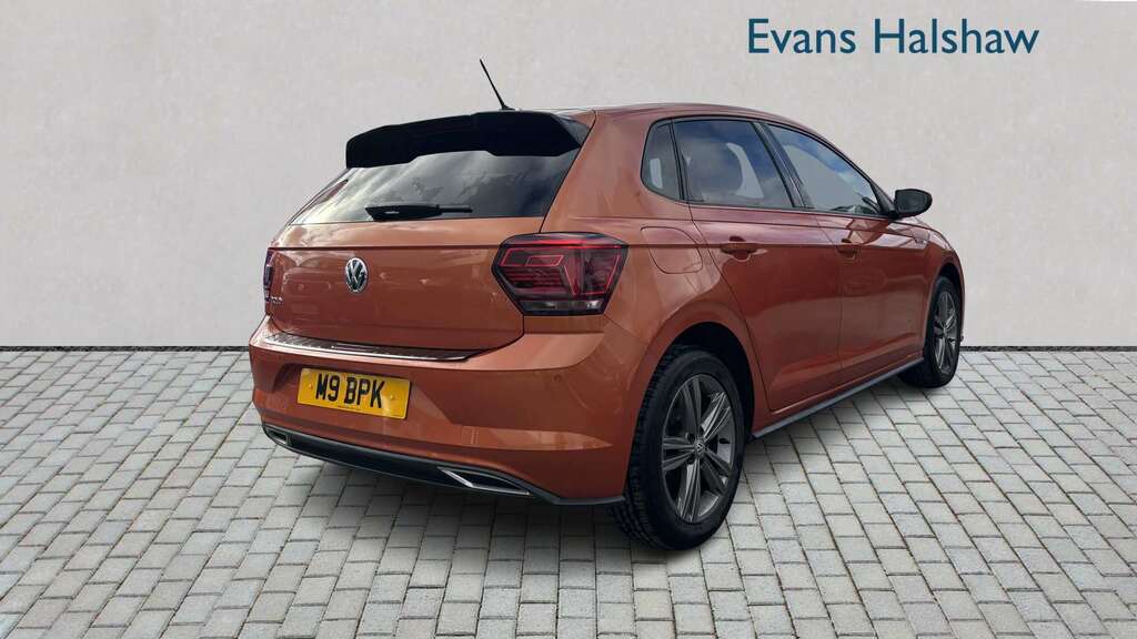 Volkswagen Polo 1.0 Tsi 115 R-line Dsg 2019 M9BPK Orange #4