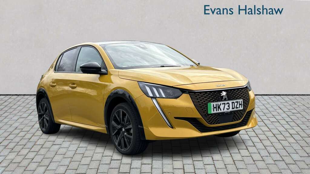 Peugeot e-208 100Kw Gt 50Kwh 2023 Yellow
