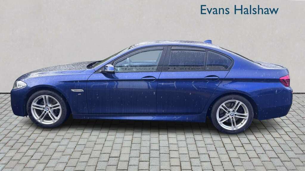 BMW 5 Series 520D 190 M Sport Step 2015 MT65AYG Blue #5