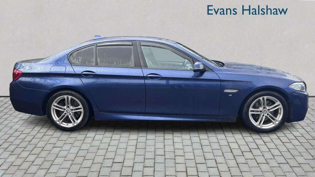 BMW 5 Series 520D 190 M Sport Step 2015 MT65AYG Blue #6