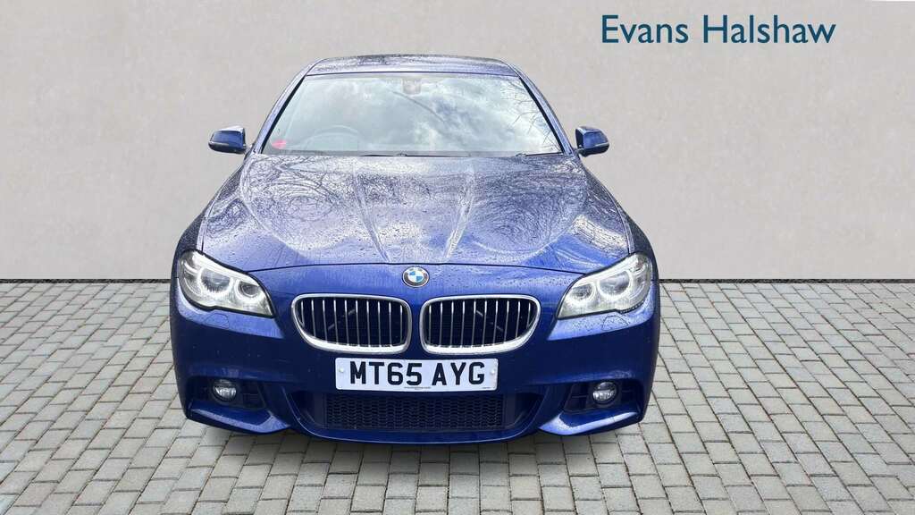 BMW 5 Series 520D 190 M Sport Step 2015 MT65AYG Blue #3