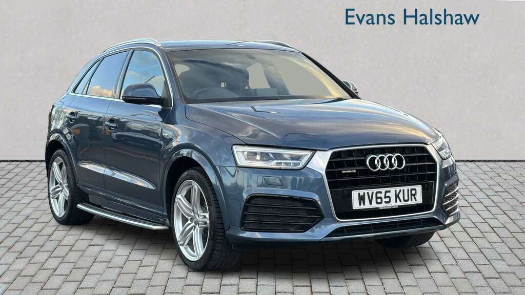 Audi Q3 2.0 Tdi 184 Quattro S Line Plus 2015 WV65KUR Blue #5