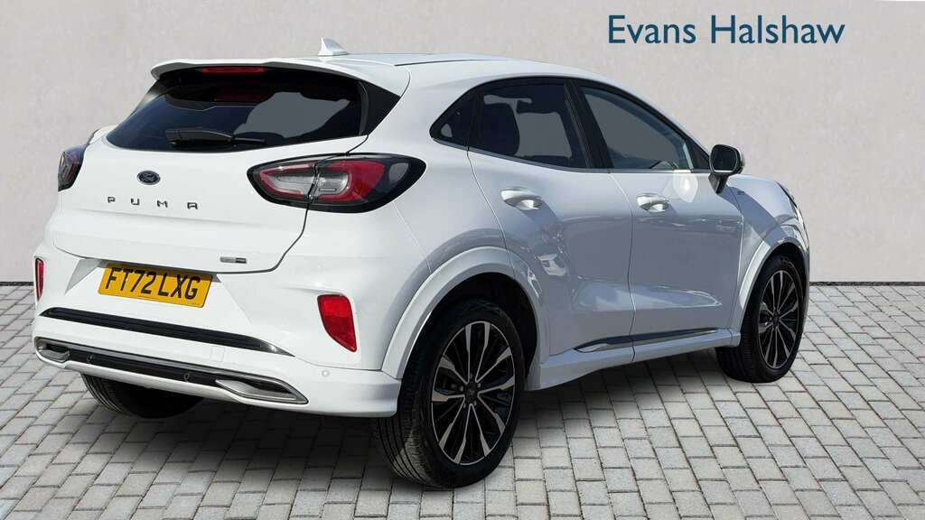 Ford Puma 1.0 Ecoboost Hybr Mhev 155 St-line Vignale Dct FT72LXG White #3