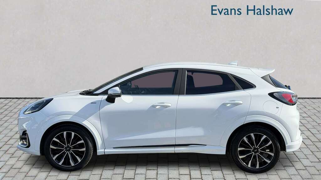 Ford Puma 1.0 Ecoboost Hybr Mhev 155 St-line Vignale Dct FT72LXG White #6