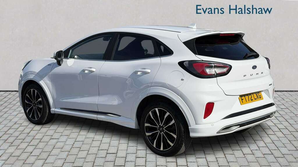 Ford Puma 1.0 Ecoboost Hybr Mhev 155 St-line Vignale Dct FT72LXG White #5