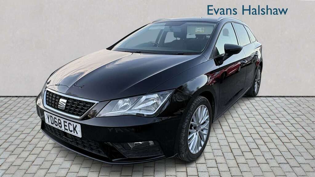 Seat Leon 1.6 Tdi Se Dynamic Ez 2019 YD68ECK Black #3