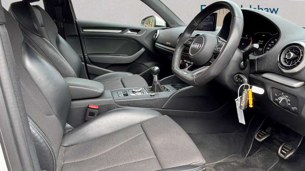 Audi A3 30 Tdi 116 S Line 2019 YR19MHT White #3