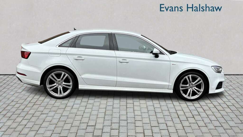 Audi A3 30 Tdi 116 S Line 2019 YR19MHT White #6