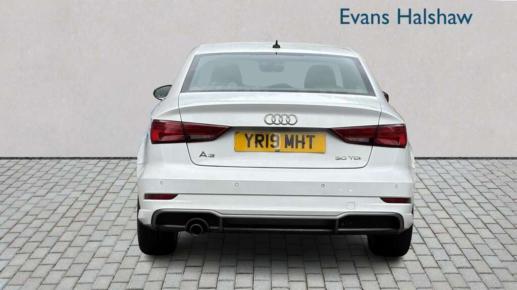Audi A3 30 Tdi 116 S Line 2019 YR19MHT White #5
