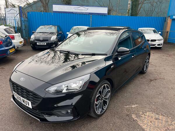 Ford Focus 1.0T Ecoboost St-line X Euro 6 Ss FG69MUV Black #4